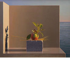 Still Life with Apple and Wheat (Aparchai)