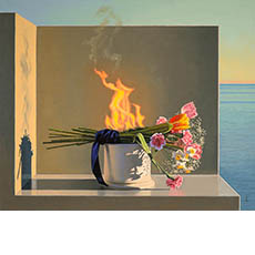Still Life with Burning Flowers, (Offering)